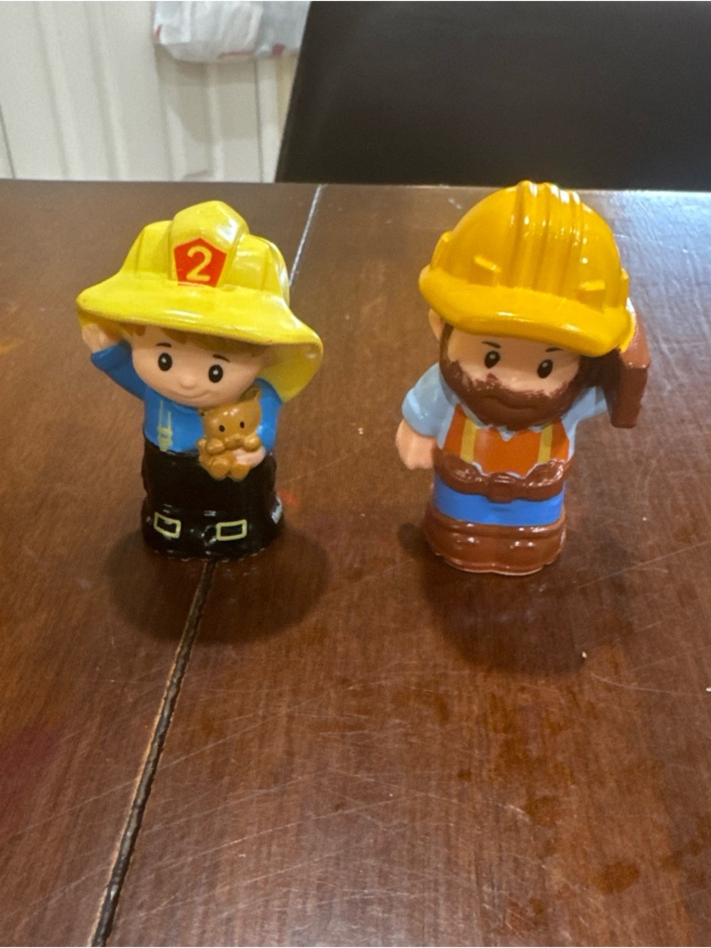 Fisher Price Little People Firefighter & Lumberjack Woodcutter Figures - Picture 2 of 4
